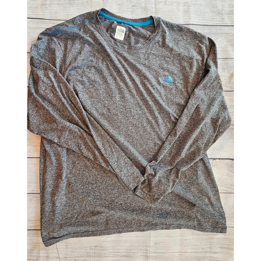 The North Face‎ Shirt Mens XXXL Gray Long Sleeve VaporWick Athletic Active